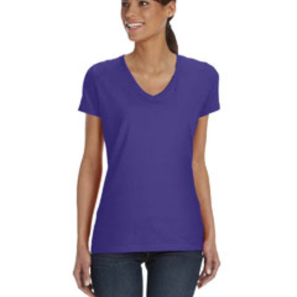 Ladies' HD Cotton™ V-Neck T-Shirt Thumbnail