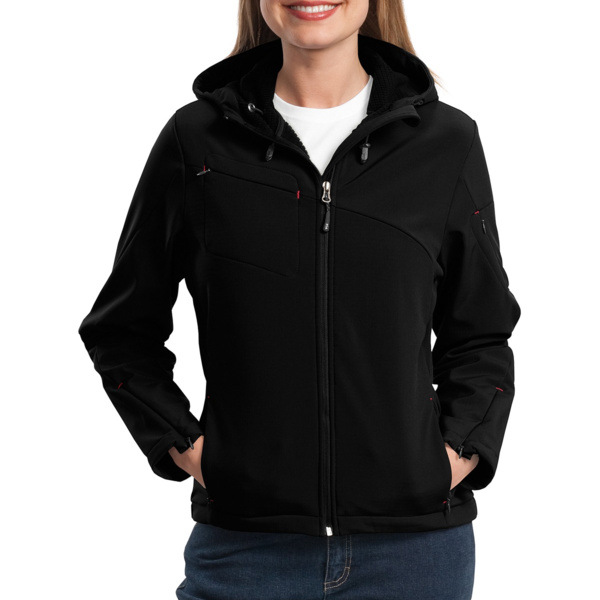 Women's Textured Hooded Soft Shell Jacket Thumbnail