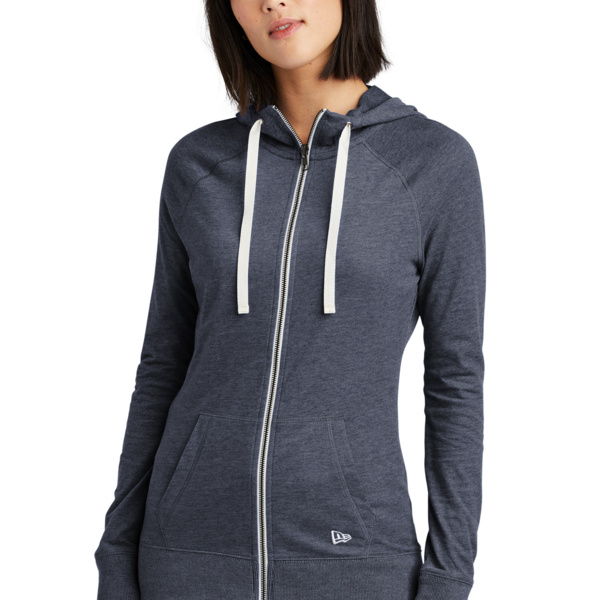 Women's Sueded Cotton Blend Full Zip Hoodie Thumbnail